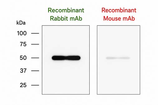 Representative stronger antibody binding data
