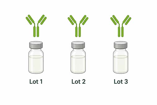 Representative recombinant antibody reproducibility graphic