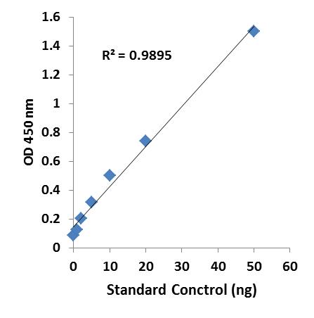 Illustrated standard curve.